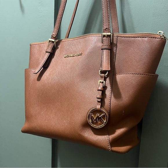 Michael Kors Brown Leather Tote - Picture 10 of 11